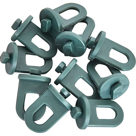 20 Pcs Crochets de Serre Accessoires de Fournitures de Serre Clip de Suspension de Fleurs de Plantes en Plastique Outil de Suspension de Gadgets pour Extérieur Intérieur,Oi-FRIS (1/5)