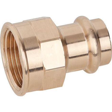 Viega Pièce de transition Sanpress 365097 54 mm x Rp 2000 2000 / 2, bronze ou silicium bronze, SC-Contur, polygone (1/2)