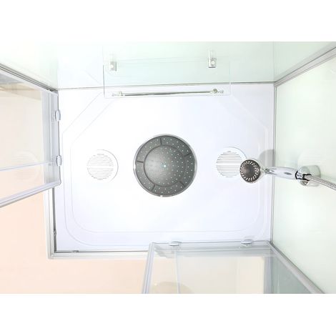 Doccia idromassaggio TYRAL - getti massaggianti a 6 zone - L90 x P70 x H212 cm - pioggia tropicale e doccia manuale (1/5)