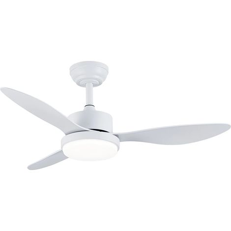 Ventilatore da soffitto luminoso - L. 107 cm - Bianco - AREUM (1/5)