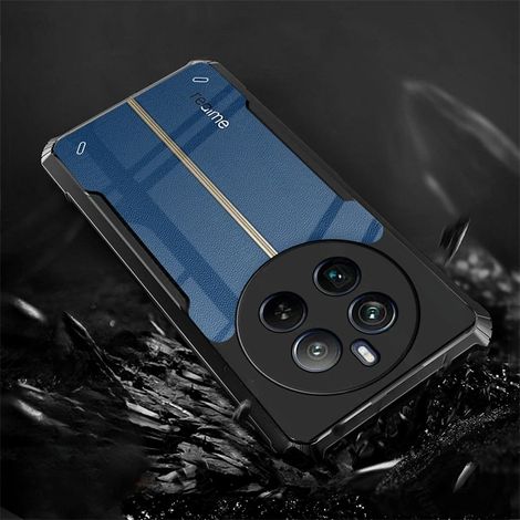 Schutzhülle für Realme 12+ Plus 5G, stoßfest, Hybrid, Schwarz (1/4)