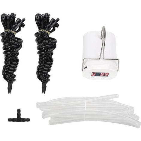 Kit d'irrigation goutte à goutte automatique, programmateur d'arrosage de jardin, système d'arrosage automatique pour plantes en pot d'intérieur et de balcon (1/5)