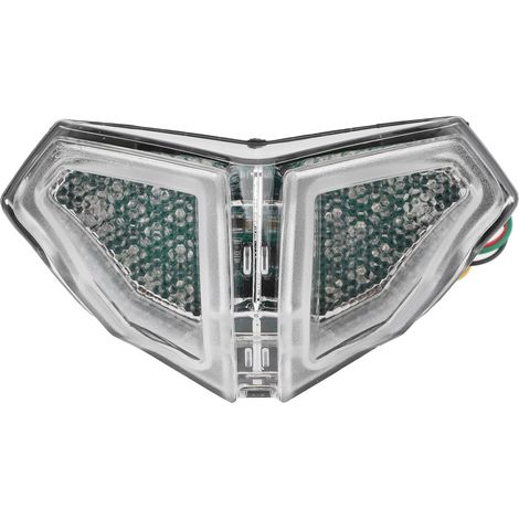 Luz trasera LED para motocicleta, luz de freno, lente transparente, compatible con DUCATI 848 1098 1198 2007-2013 (1/3)