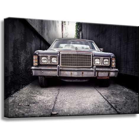 Vintage-Retro-Auto-Leinwanddruck 60x40 cm