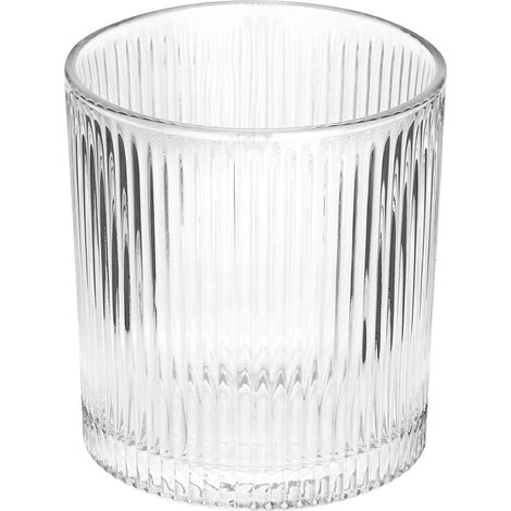 6 vasos acanalados para bebidas, agua y refrescos, juego de 310 ml (1/3)