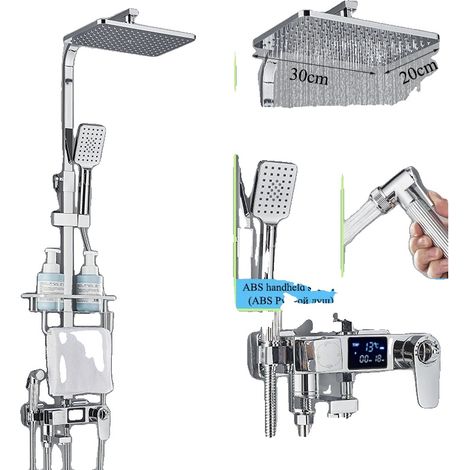 Ensemble de robinet de douche thermostatique, contrôle à double poignée, système auto-thermostatique (1/2)