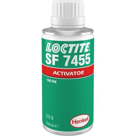 Loctite SF 7455 150 ml spray, acceleratore trasparente per accelerare la polimerizzazione di adesivi cianoacrilici, applicazione prima o dopo l'applicazione dell'adesivo, per tutti i materiali, uso ge