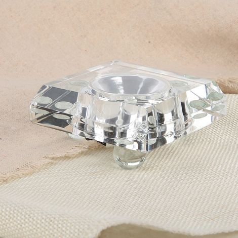 Socle lumineux LED 3D en cristal, 7 couleurs, avec câble USB, pour la décoration intérieure. (1/5)