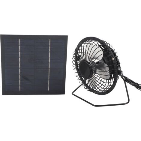 BUNTHAUS Mini panneau solaire 5W avec ensemble de panneaux solaires photovoltaques pour ventilateur de refroidissement portable pour serre (1/5)