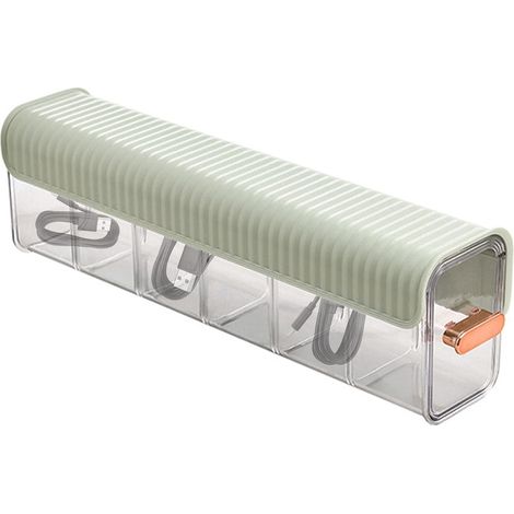 Boîte de Rangement Murale pour sous-vêtements-pour organisateurs de tiroirs à 6 cellules commutables,Verte (1/5)