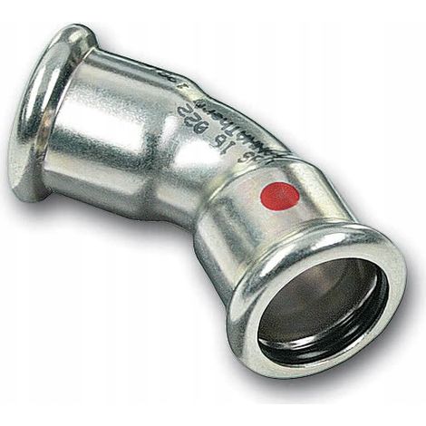 Sanha Codo de acero 45 grados 108 mm metálico