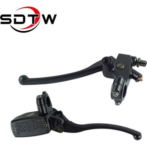Folding clutch and brake lever high position 22 mm 7/8 inch handlebars compatible with CB400 Big Turtle King (1/5)