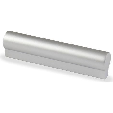 Tirador (DUBA) 64 mm Aluminio Mate   - DUBA - Tirador redondo con base rectangular
