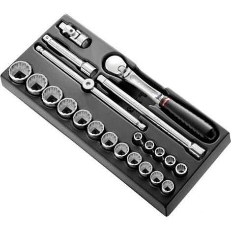 Jeu de douilles Facom 1/2" Carré 22 pièces ( Prix pour 1 )
