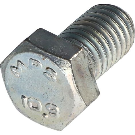 Vis métaux Tête hexagonale TH Pas Gauche M8X16 Classe 10.9 Acier brut Géomet-1 pièce