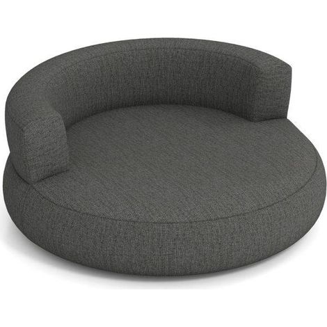 Canapé gonflable gris avec housse amovible et surface inclinable de 142 cm, accoudoirs larges pour salon, chambre et bureau (1/5)