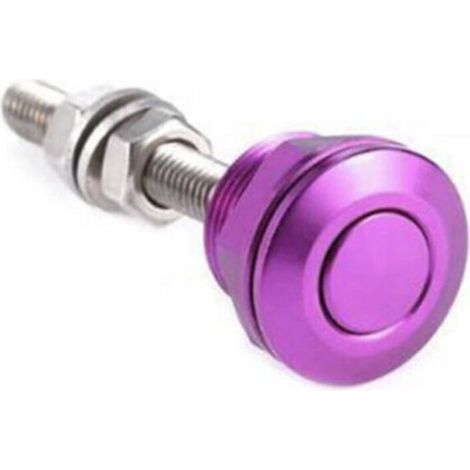 Loquets à dégagement rapide pour automobile, boucle de contour de capot en aluminium, Kit de plaque d'immatriculation de pare-chocs GM (Violet), 2 paquets