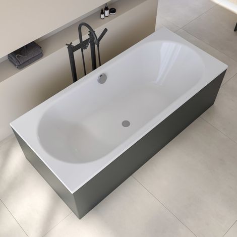 SCHÖNER WOHNEN-Kollektion NYBORG Doppel-Badewanne 190 x 90 cm (1/5)