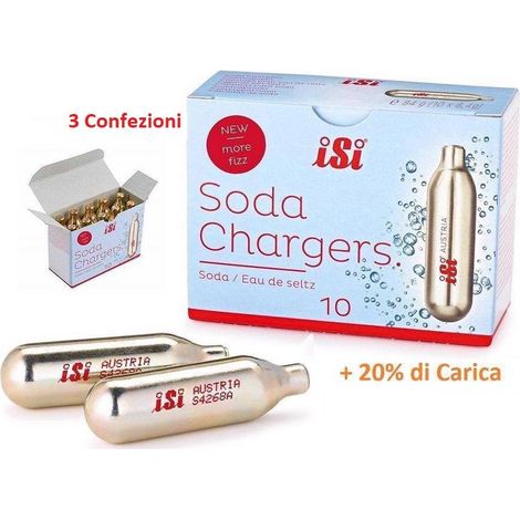 Isi ricariche 30 capsule per sifone soda