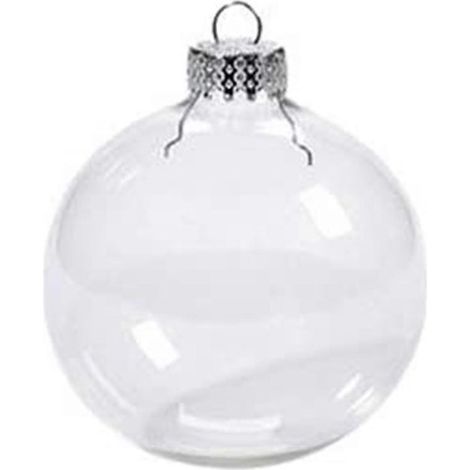 Boules de Noël transparentes et indéformables à remplir, en plastique, à suspendre au sapin pour la maison (1/5)