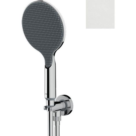 Ensemble pomme de douche et prise d'eau blanc mat Apice - Bossini CE3002C045