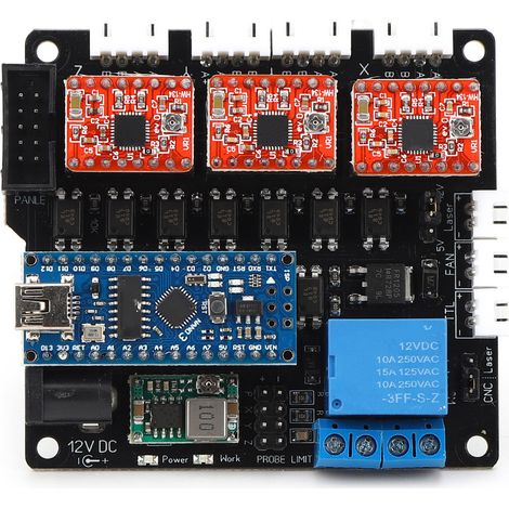 Kit carte mère laser, module de contrôle 3 axes, accessoires électriques pour machine de gravure CNC (1/5)
