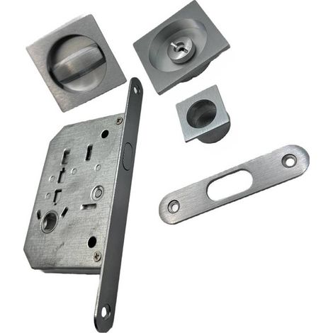 KIT QUADRO PORTA SCORR NICCHIA 50 MM CROM SAT