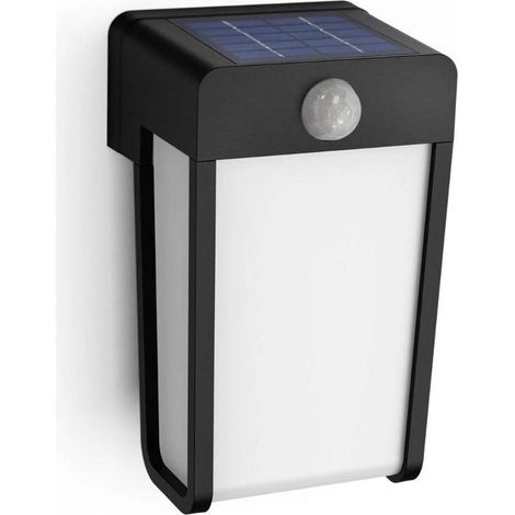 [GEBRAUCHT] B-Ware Philips Wandleuchte Shroud Solar Lampe Led 2700 K Schwarz Außenbereich 2,3 W Ip44