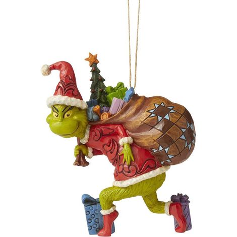 Figurine Résine Verte Personnage Film Noël - Décoration Arbre de Noël, Pendentin Cadeau Festif (1/5)