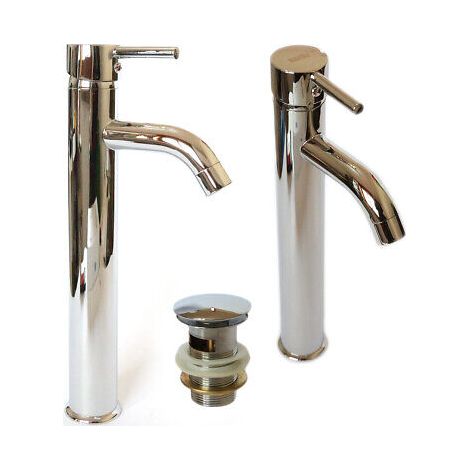 MISCELATORE RUBINETTO ALTO BAGNO LAVABO BIDET VASCA MONOCOMANDO CROMATO 69015
