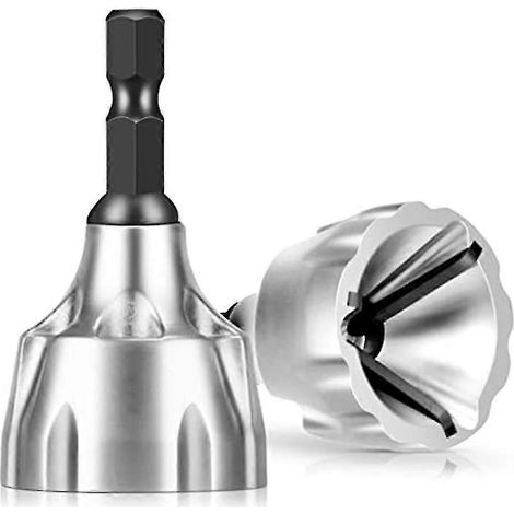 Outil d'ébavurage et de chanfreinage externe en 2 pièces, outil d'ébavurage Ly Reps compatible avec les diamètres de 1/8" à 1/8". (1/5)