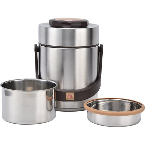 1500 ml Isolierte Lunchbox aus Edelstahl, vakuumisoliert, ideal als Bento-Box für Erwachsene (1/5)