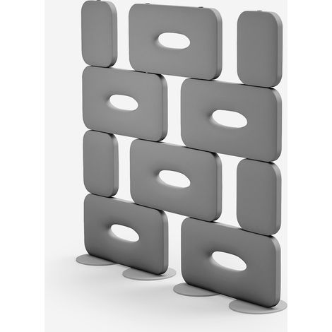 Divisorio di design in polietilene per interni ed esterni Cookie 200 - Ferro (1/3)