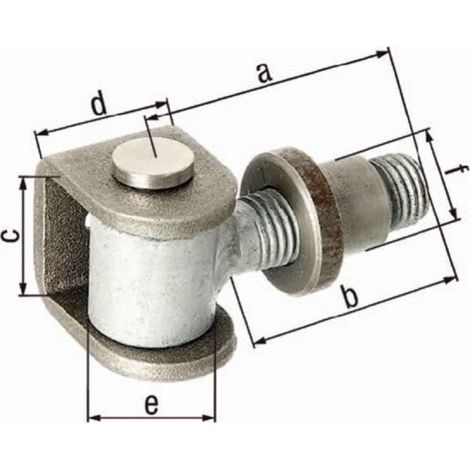 GAH Alberts cerniera cancello 72x50x44x35mm acciaio grezzo 418328 (1/2)