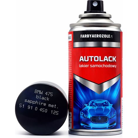 Peinture métallisée noire saphir BMW 475 d'origine, en aérosol 150 ml (1/4)
