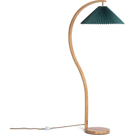 Stehlampe Holz Luanda Grün (1/5)
