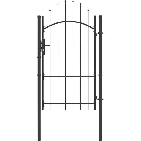 Teenpull – Gartentor mit Schloss Woerden Grau 175 x 100 cm Stahl (1/4)