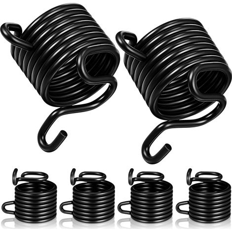 Ensemble de 6 ressorts pour marteau pneumatique, ressort de burin en alliage noir, accessoires pour excavatrice pneumatique, pour le nettoyage et le burinage, facile à installer. (1/5)