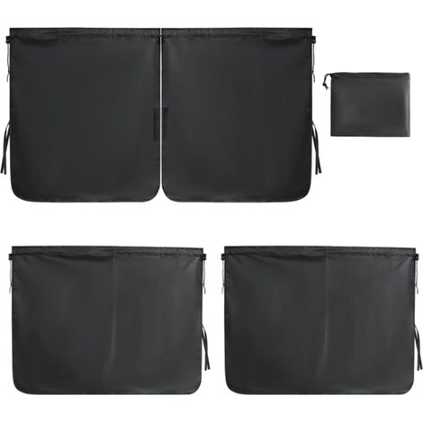Rideaux Occultants pour Voiture - Pare- occultant Amovible de séparation  Écrans Pare-,pour SUV Fourgon Voyage Camping (1/5)