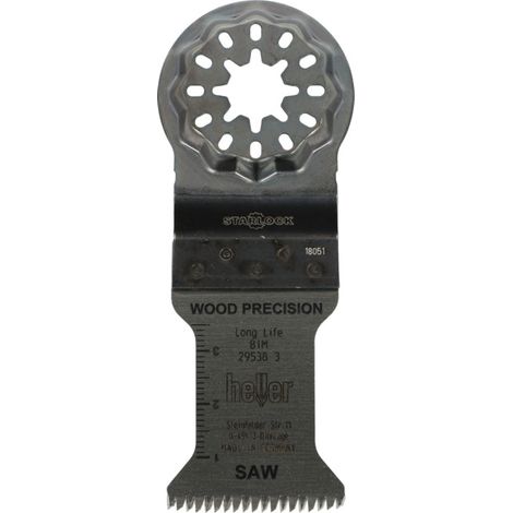Heller Starlock Blades BIM scie de précision pour le bois, 50 x 35 mm