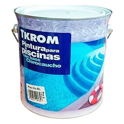 Tkrom Pintura para piscinas  con base clorocaucho 5 Kg Blanco