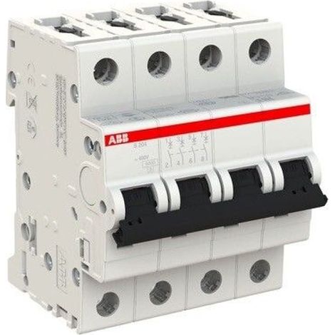 Interruttore 4p S204 D 16A - 10 Ka