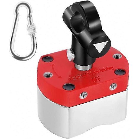 Aimant de commutation robuste, capacité de charge de 180 lb, pince de soudage magnétique, outil de levage multifonctionnel pour les opérations de manutention et de criblage des métaux. (1/5)