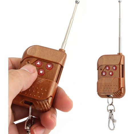 Lot de 2 télécommandes de porte électrique à 4 boutons, 433 MHz, en ABS, type copieur, avec apprentissage du code (1/5)