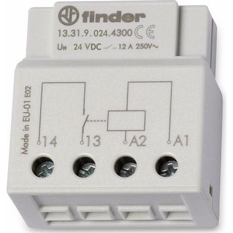 Relais finder 13.31.9.024.4300 12A 24V DC