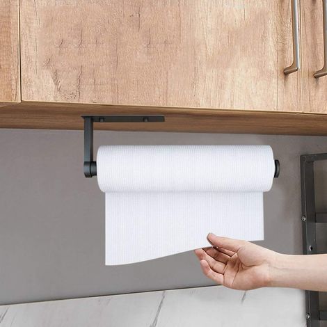 Porte Sopalin, Porte Rouleau Papier Cuisine, Porte Essuie Tout de Cuisine sous l'armoire, Support Essuie Tout Derouleur Essuie Tout Support Sopalin Pas de Perçage (B-28CM) (1/5)