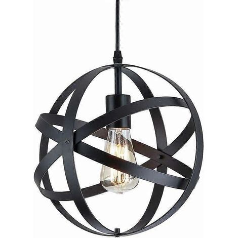 Industrielle Pendelleuchte, Vintage-Metall-Pendelleuchte mit E27-Fassung, ideal für das Esszimmer. (1/5)