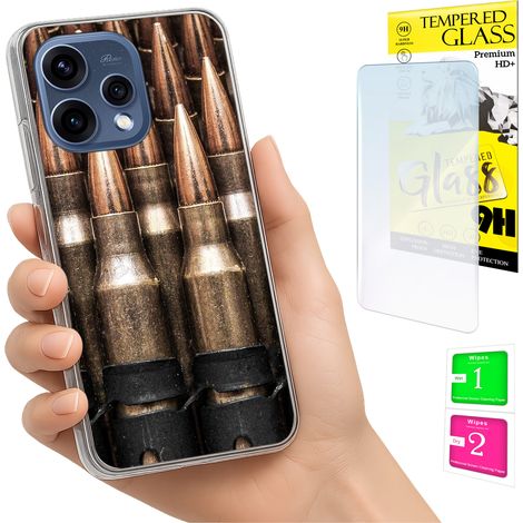 Custodia per Oppo Reno 15 5G, cover fotografica, cover posteriore + vetro 9H (1/5)