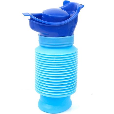 Mini urinoir portable rétractable d'urgence pour le camping, les activités de plein air et les voyages - 750 ml - Convient aux enfants et aux adultes (1/5)