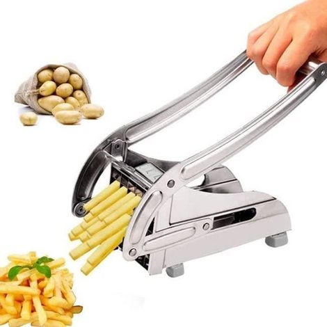 Coupe-frites professionnel en acier inoxydable - HSTURYZ - Coupe-Frites - Couleur inox - Acier inoxydable 201 (1/4)